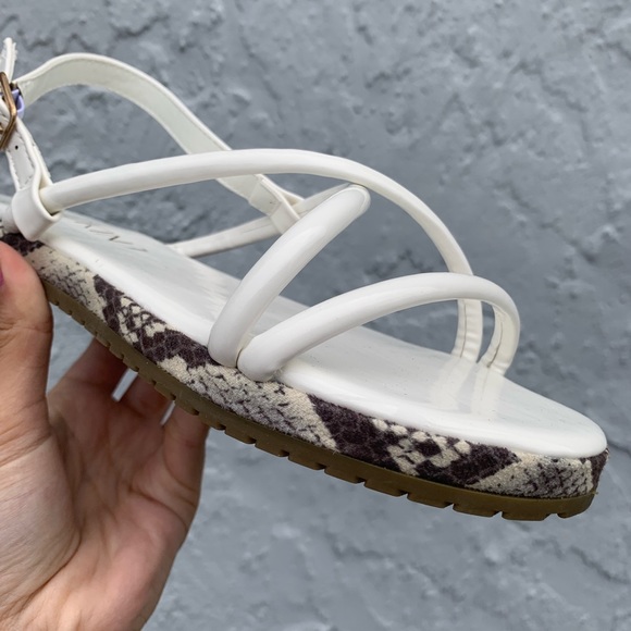White snake skin sandal - Picture 6 of 6